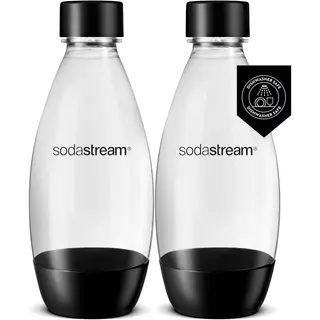 Produktfoto för SodaStream Fuse flaska 2x0,5 liter, svart