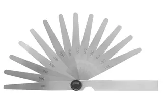 Produktfoto för Sökarblad 0,05-1,00 mm (13 blad) 100 mm med konisk avrundning och 10 mm bredd
