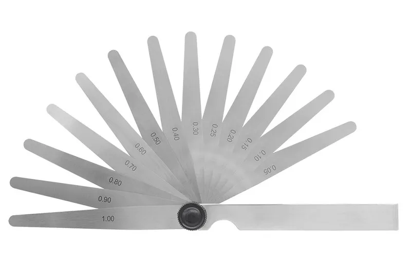 Alternativ bild 0 för Sökarblad 0,05-1,00 mm (13 blad) 100 mm med konisk avrundning och 10 mm bredd