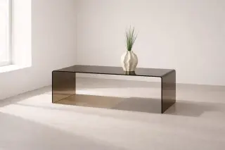 Produktfoto för Soffbord Telemark 120 cm - bruntonat glas