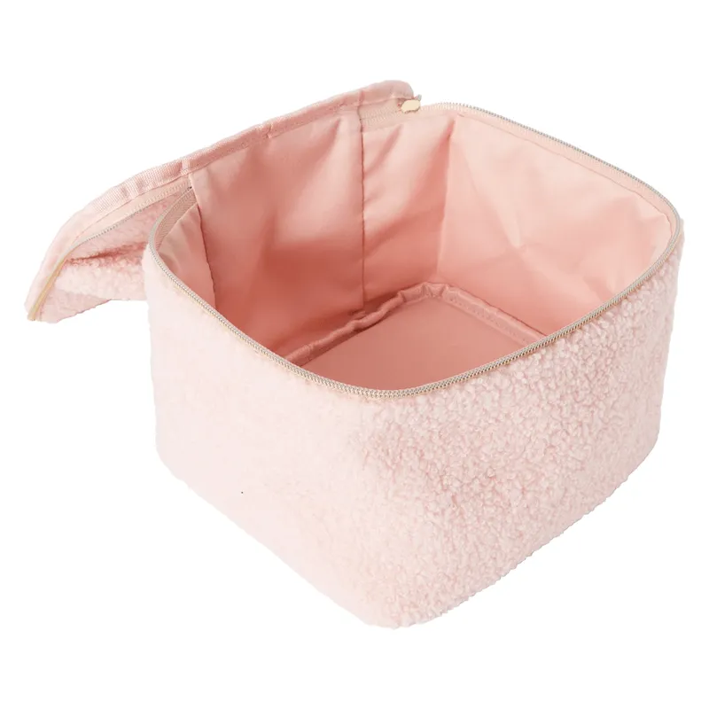 Bild 2 för Soft Spell Blush Cloud Beauty Case Large Makeup Bag Teddy