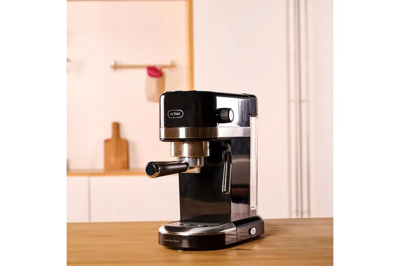 Bild 2 för Solac Taste Slim Black, Espressomaskin, 1,4 l, Malat kaffe, 1350 W, Svart