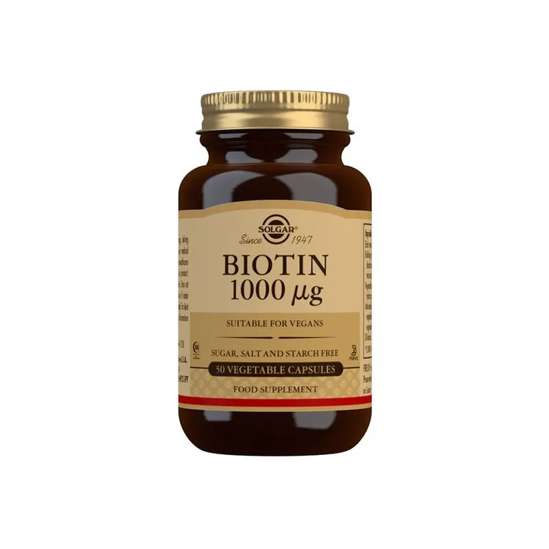 Bild 1 för Solgar Biotin 1000 mcg 50 kapslar