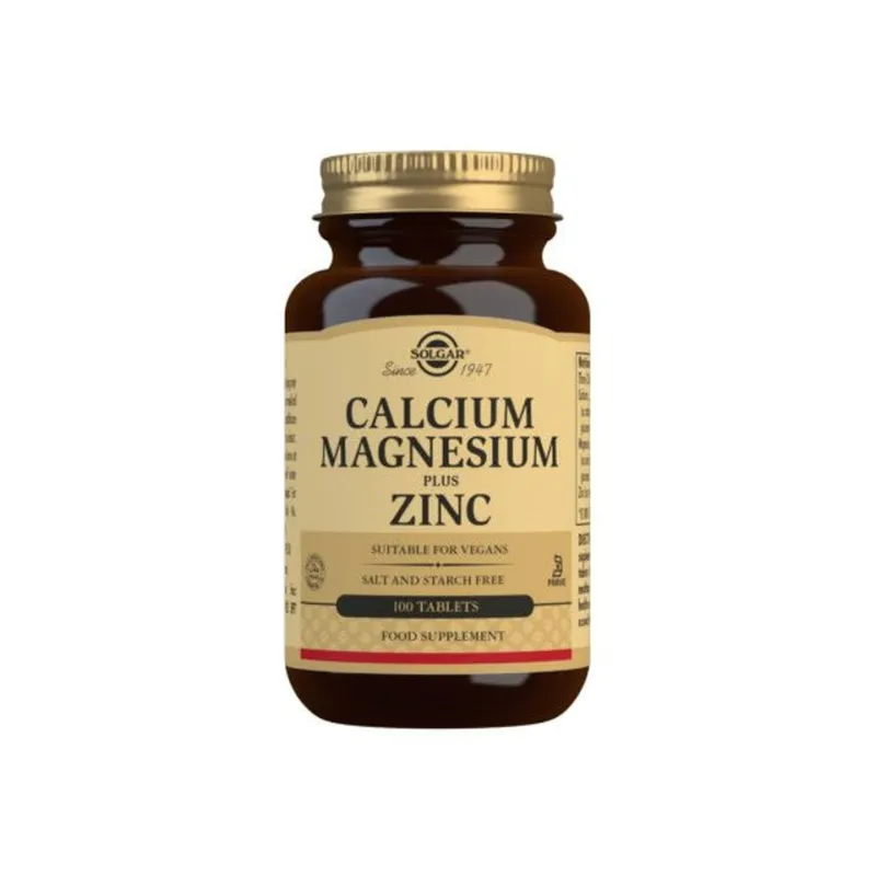 Bild 2 för Solgar Calcium Magnesium Zinc 100 tabletter