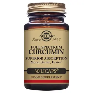 Produktfoto för Solgar Full Spectrum Curcumin 30 softgels