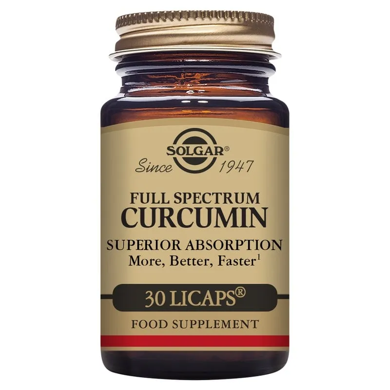 Bild 1 för Solgar Full Spectrum Curcumin 30 softgels