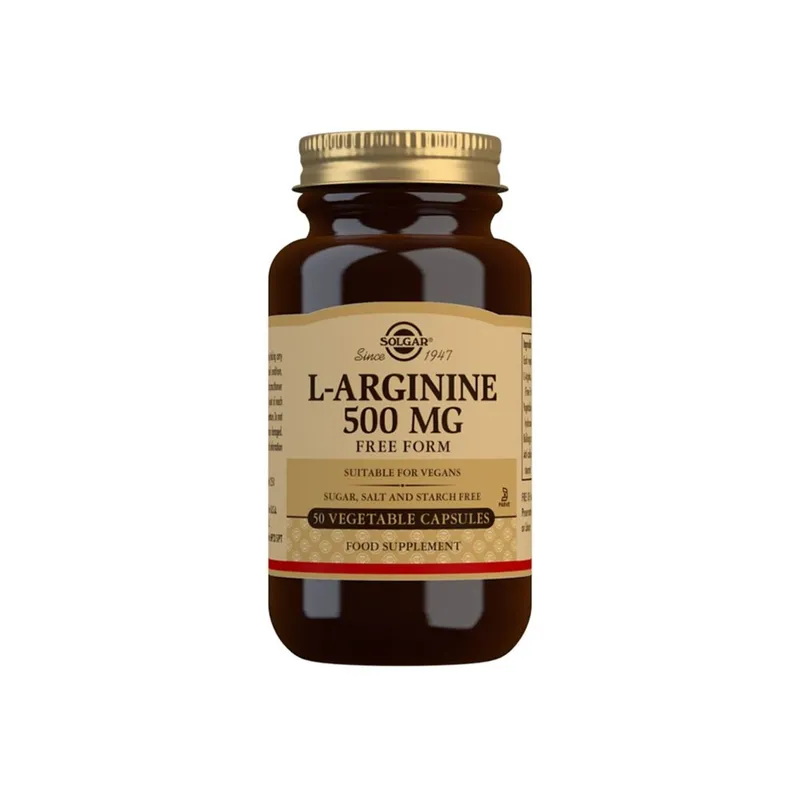 Bild 2 för Solgar L-Arginine 500 mg 50 kapslar