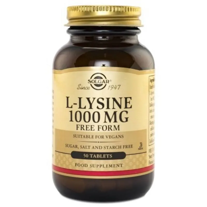 Bild 1 för Solgar L-Lysine 1000 mg 100 tabletter