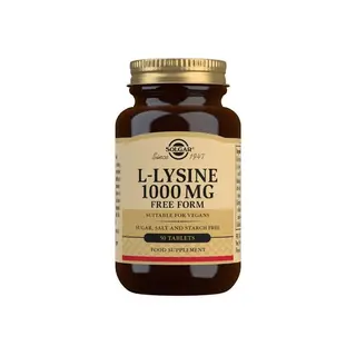 Produktfoto för Solgar L-Lysine 1000 mg 50 tabletter