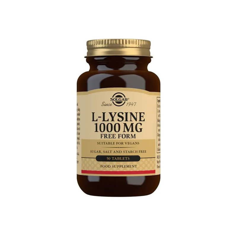 Bild 1 för Solgar L-Lysine 1000 mg 50 tabletter