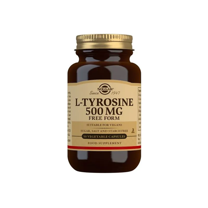 Bild 1 för Solgar L-Tyrosine 500 mg 50 kapslar