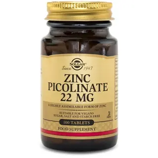 Produktfoto för Solgar Zinc Picolinate 22 mg 100 tabletter