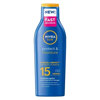 Produktfoto för Solkräm Protect & Moisture Sun Lotion SPF15 200 ml NIVEA SUN