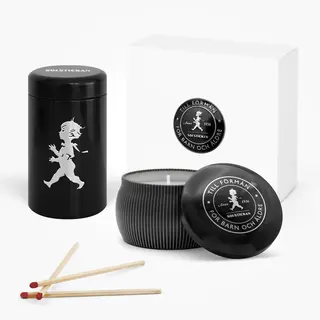Produktfoto för Solstickan - Presentförpackning Doftljus+Tändsticksrör Cederträ