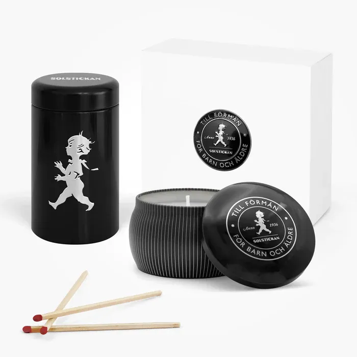 Alternativ bild 0 för Solstickan - Presentförpackning Doftljus+Tändsticksrör Cederträ