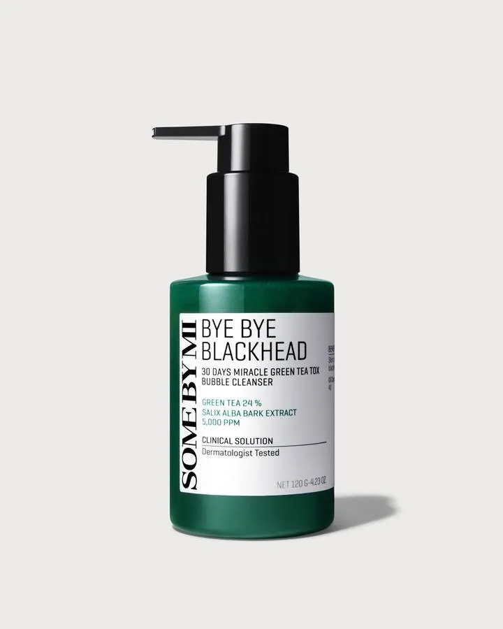 Bild 2 för Some By Mi Bye Bye Blackhead 30 day miracle green Tea Tox Bubble Cleanser 120 g