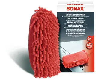 Produktfoto för Sonax 04281000, Röd, Rektangulär, Mikrofiber, Bil, Handtvätt, Monokromatiskt