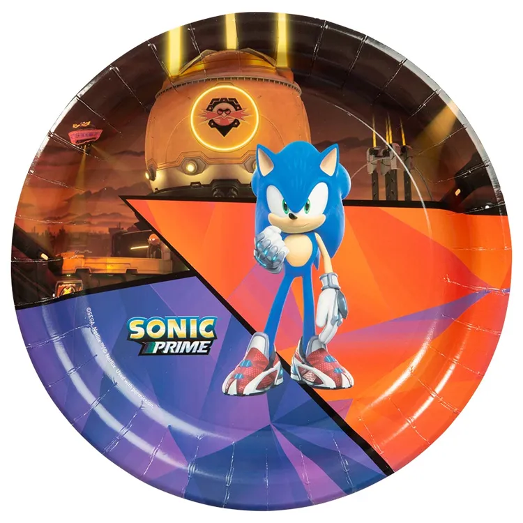 Alternativ bild 0 för Sonic Papperstallrik 8-pack