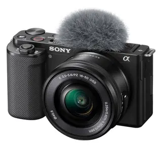 Produktfoto för Sony a ZV-E10L - Digitalkamera - spegellöst - 24.2 MP - APS-C - 4 K / 30 fps - 3x optisk zoom 16-50mm Power Zoom-objektiv - Wireless LAN, Bluetooth - svart