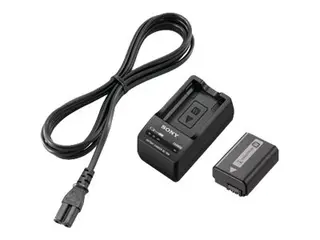 Produktfoto för Sony ACC-TRW - Batteriladdare + växelströmsadapter + batteri - Li-Ion - 1020 mAh - 1 x batterier laddas - 400 mA - för Sony 2NP  Cyber-shot DSC-RX10  InfoLithium W Series NPFW50  NP-FW50  a5000  a6400  a7R II