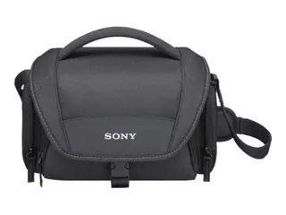 Produktfoto för Sony LCS-U21 - Taske til digitalt fotokamera / videokamera - neopren - sort - for Cinema Line ILME-FX3  Handycam FDR-AX43  a VLOGCAM ZV-E10  a1  a7 IV  a7C  a7s III