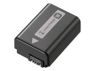 Produktfoto för Sony NP-FW50 - Batteri - Li-Ion - 1080 mAh - för Hasselblad Lunar  Cyber-shot DSC-RX10  a6000  a6100  a6300  a6400  a6500  a7R II  a7s II
