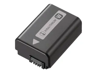 Produktfoto för Sony NP-FW50 - Batteri - Li-Ion - 1080 mAh - för Hasselblad Lunar  Cyber-shot DSC-RX10  a6000  a6100  a6300  a6400  a6500  a7R II  a7s II