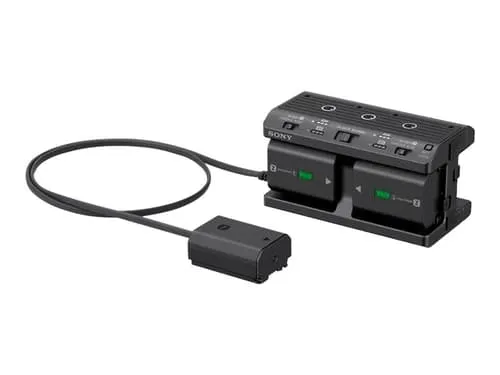 Alternativ bild 0 för Sony NPA-MQZ1K - Batteriladdare/strömadapter - 4 x batterier laddas - 2 utdatakontakter (USB) - för NP-FZ100  a6100  a6400  a6500  a6600  a7 III  a7C  a7R III  a7R IV  a7s III  a9  a9 II