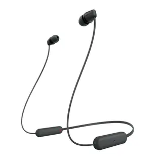 Produktfoto för Sony WI-C100 - Hörlurar med mikrofon - inuti örat - nacKräm - Bluetooth - trådlös - svart