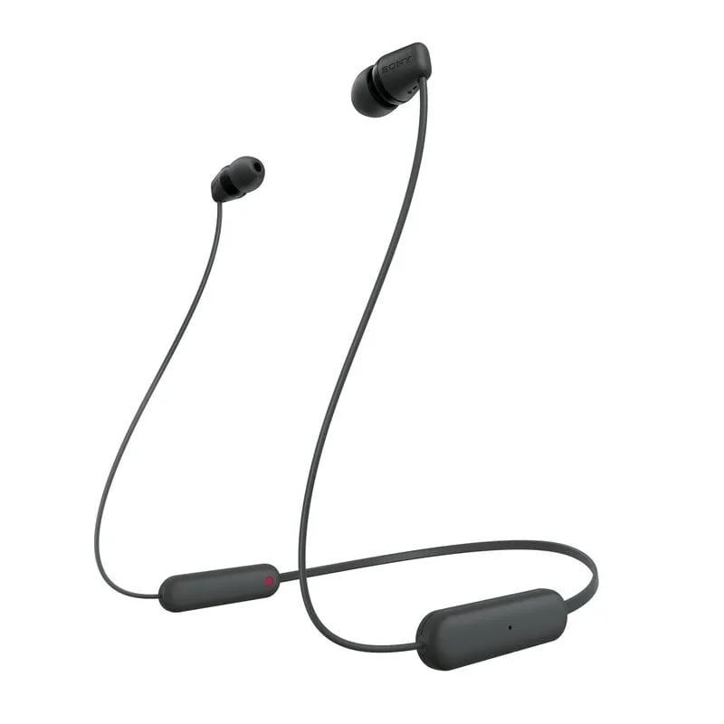 Alternativ bild 0 för Sony WI-C100 - Hörlurar med mikrofon - inuti örat - nacKräm - Bluetooth - trådlös - svart