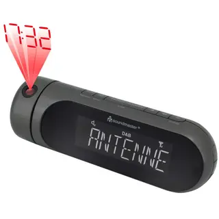Produktfoto för Soundmaster Klockradio Projektion DAB+/FM-RDS UR6700AN Svart