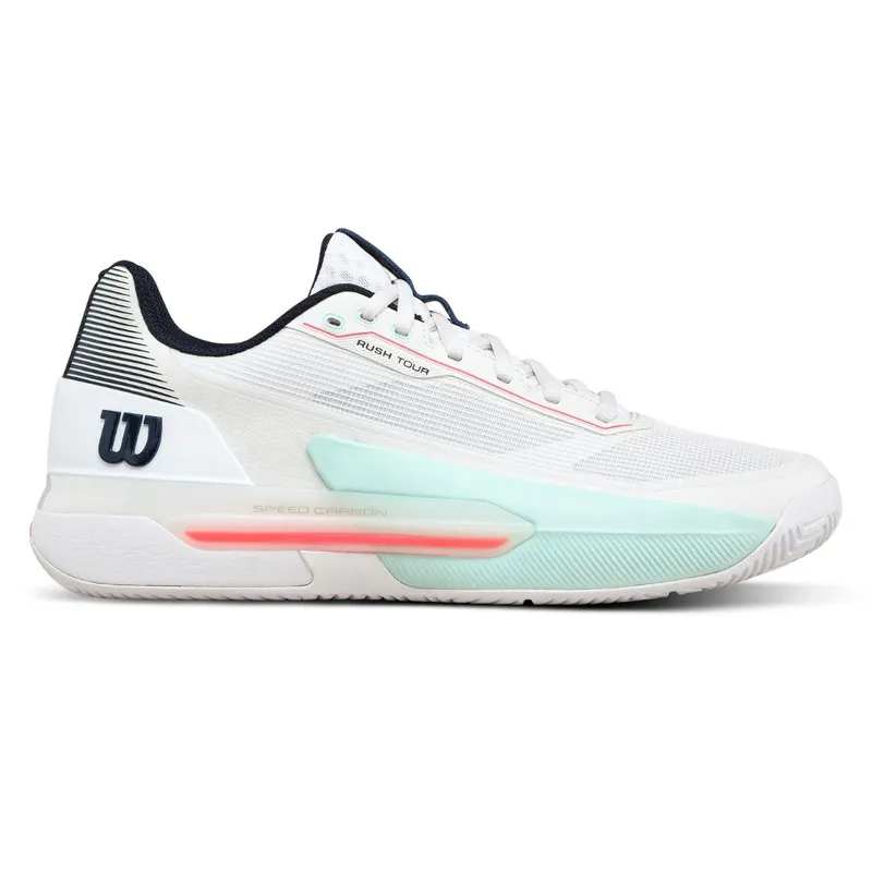 Alternativ bild 0 för Wilson Rush Tour 5 White/Bay/Fiery Coral