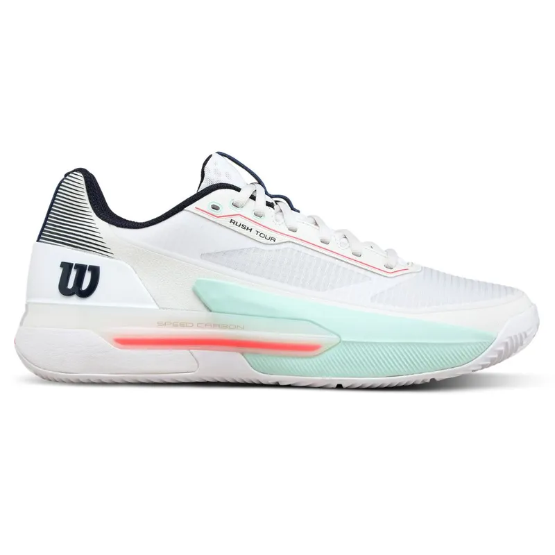 Alternativ bild 0 för Wilson Rush Tour 5 Clay White/Bay/Fiery Coral