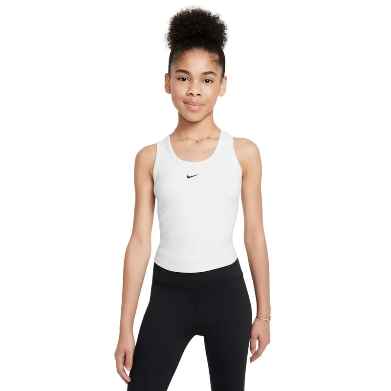 Alternativ bild 0 för Nike One Fitted Girls Dri-FIT Tank Top White