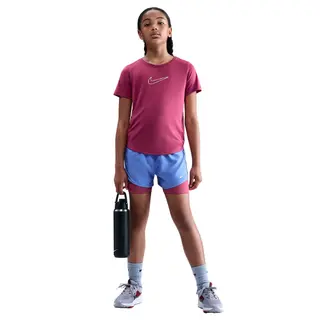Produktfoto för Nike One Fitted Girls Dri-FIT Short-Sleeve Top Sweet Beet