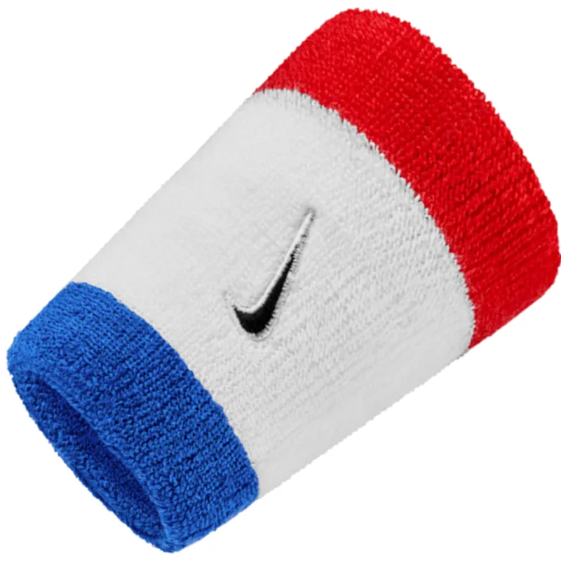 Bild 3 för Nike Swoosh Classic Doublewide Wristbands 2-Pack Habanero Red/Black
