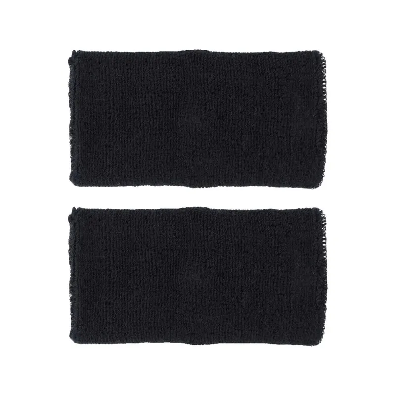 Bild 3 för Nike Swoosh Classic Doublewide Wristbands 2-Pack Black/White
