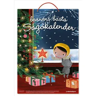 Produktfoto för Barnens bästa sagokalender : adventskalender med 24 miniböcker