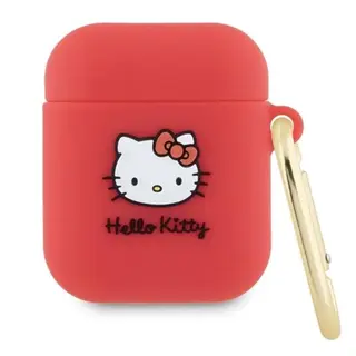 Produktfoto för Sourcing Hello Kitty HKA23DKHSF Airpods 1/2 cover fuchsia/fuschia Silicone 3D Kitty Head