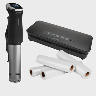 Produktfoto för Sous Vide-kit med vakuumförpackare och 4 rullar