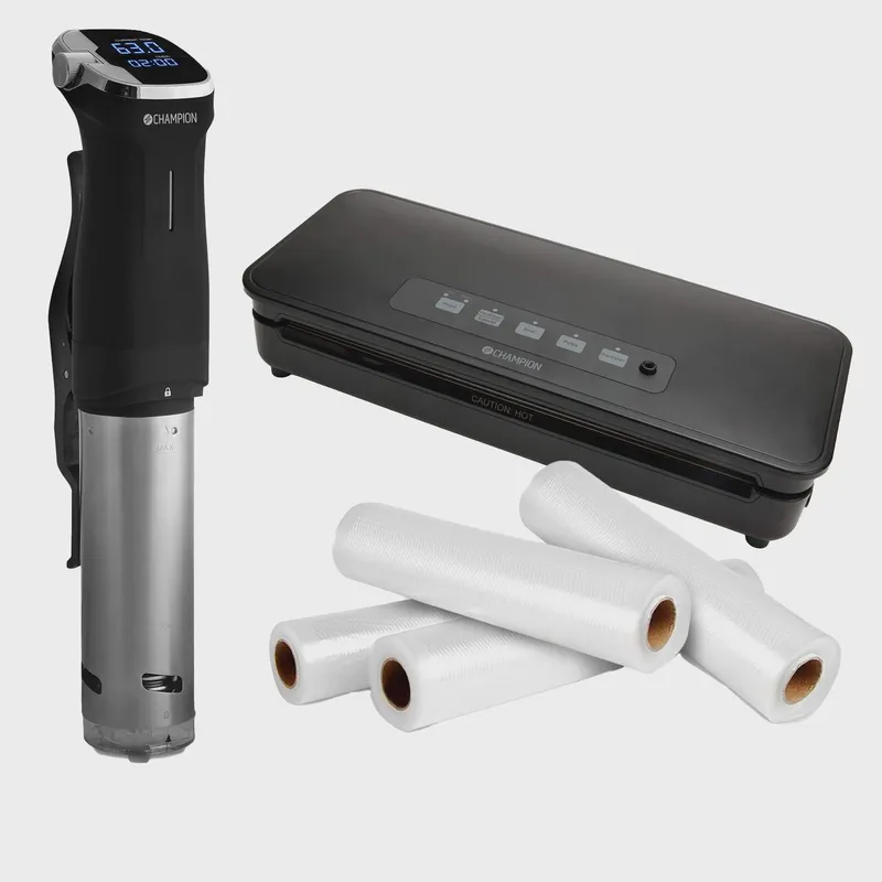 Bild 1 för Sous Vide-kit med vakuumförpackare och 4 rullar