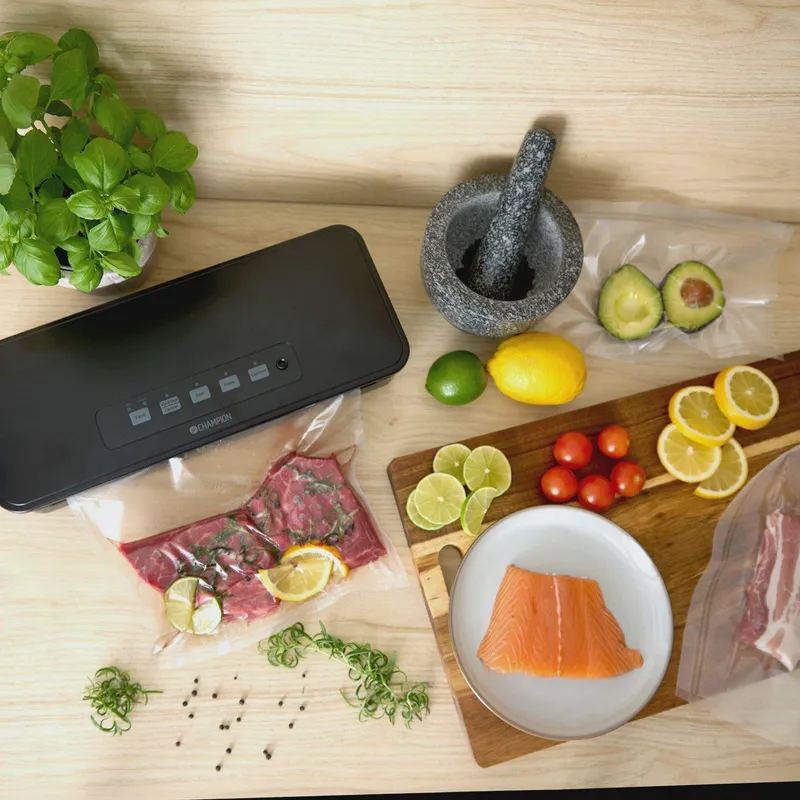 Bild 2 för Sous Vide-kit med vakuumförpackare och 4 rullar