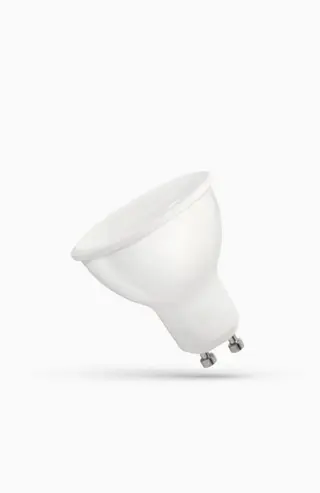 Produktfoto för SpectrumLED LED-lampa GU10 230V 7,5W SMD Neutral färg med MOLE vit plast SpectrumLED WOJ+14593 himp