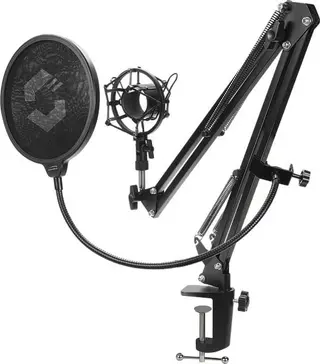 Produktfoto för SPEEDLINK VOLITY Streaming Accessory Set - Monteringssats (spännbleck, svängtappsarm, shockmount) - för mikrofon - svart - disk-monteringsbar