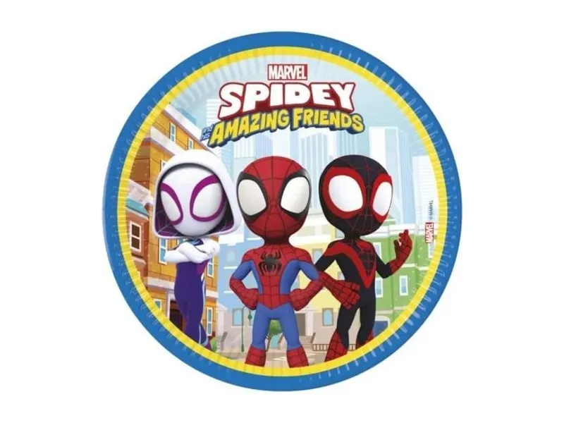 Alternativ bild 0 för Spidey and friends paptallerkner 23 cm