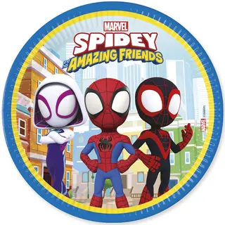 Produktfoto för Spidey and friends paptallerkner 23 cm