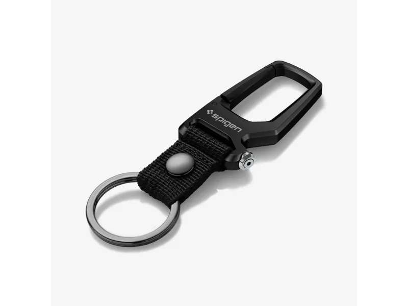 Alternativ bild 0 för Spigen Carabiner with KeyRing 1 Pack - Black