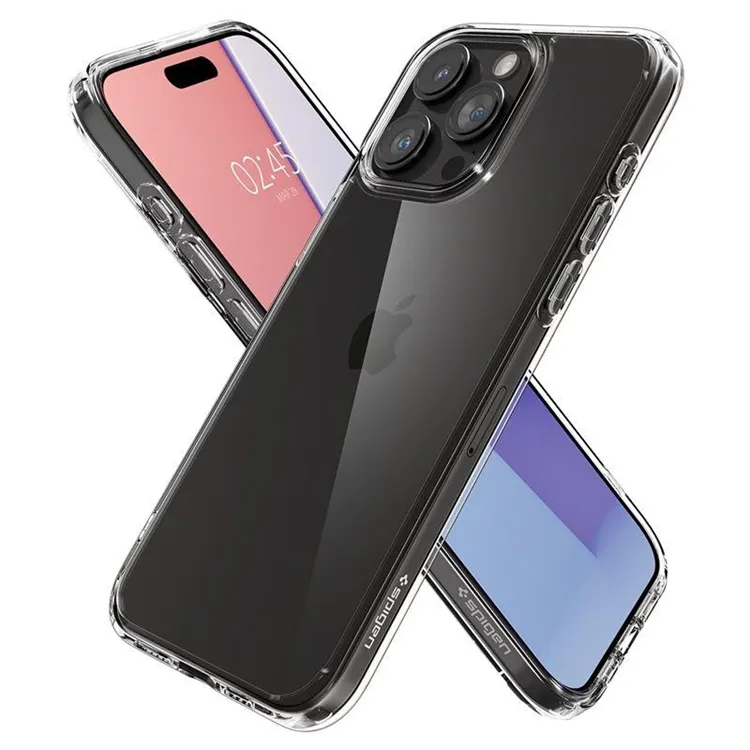 Alternativ bild 0 för Spigen Crystal Hybrid iPhone 15 Pro crystal clear