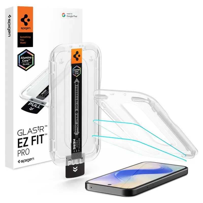 Alternativ bild 0 för Spigen Glas.tR EZ Fit Pro 2-Pack Skärmskydd till Google Pixel 10A