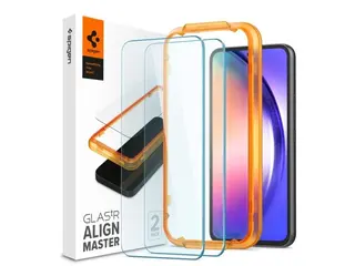 Produktfoto för Spigen Glass tR AlignMaster Clear 2 Pack - Samsung Galaxy A54 5G